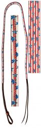 Showman 4ft Leather over & under with leather stars and stripes print overlay